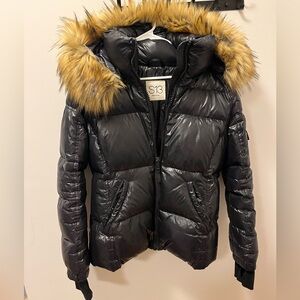 Black S13 puffy winter coat